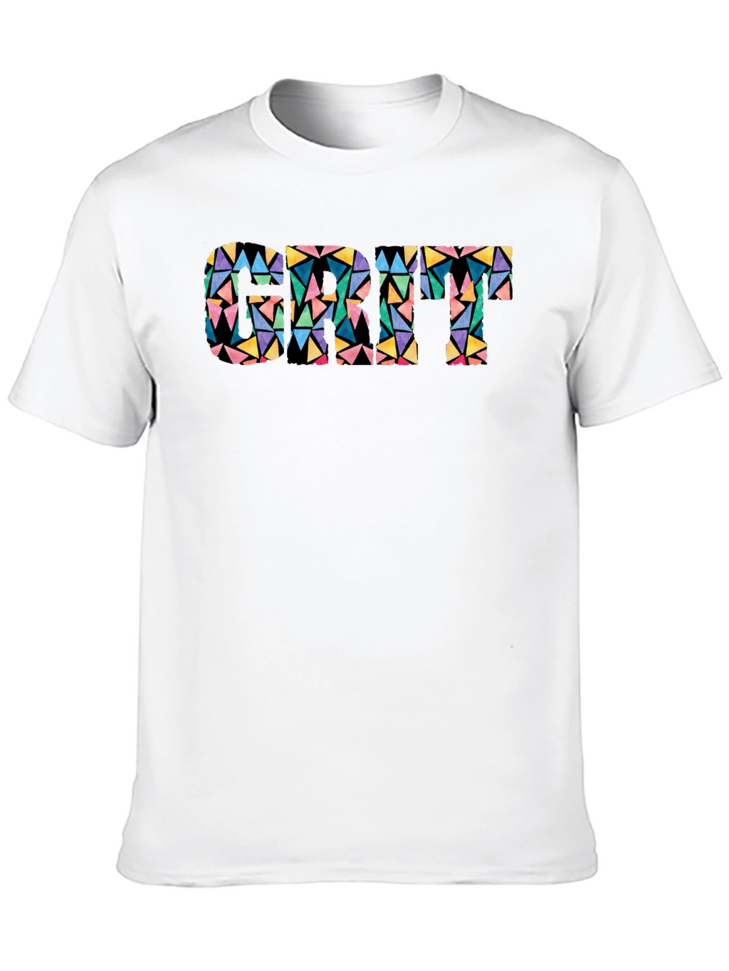 Geometric Cat T-Shirt - Modern Art Style