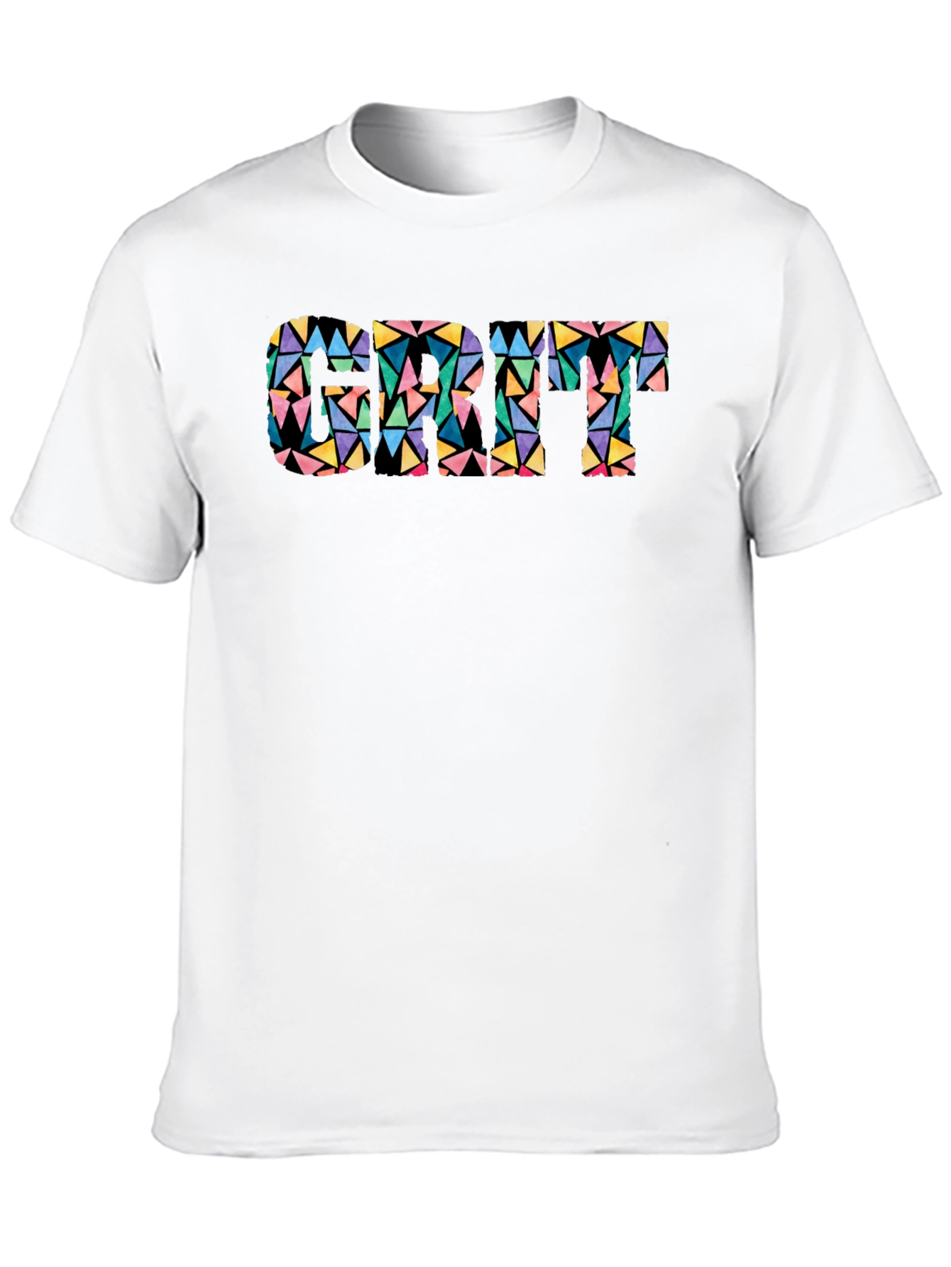 Geometric Cat T-Shirt - Modern Art Style