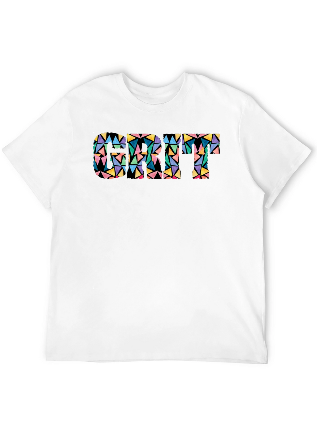 Geometric Cat T-Shirt - Modern Art Style
