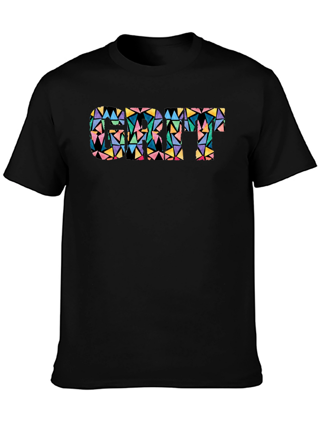 Geometric Cat T-Shirt - Modern Art Style