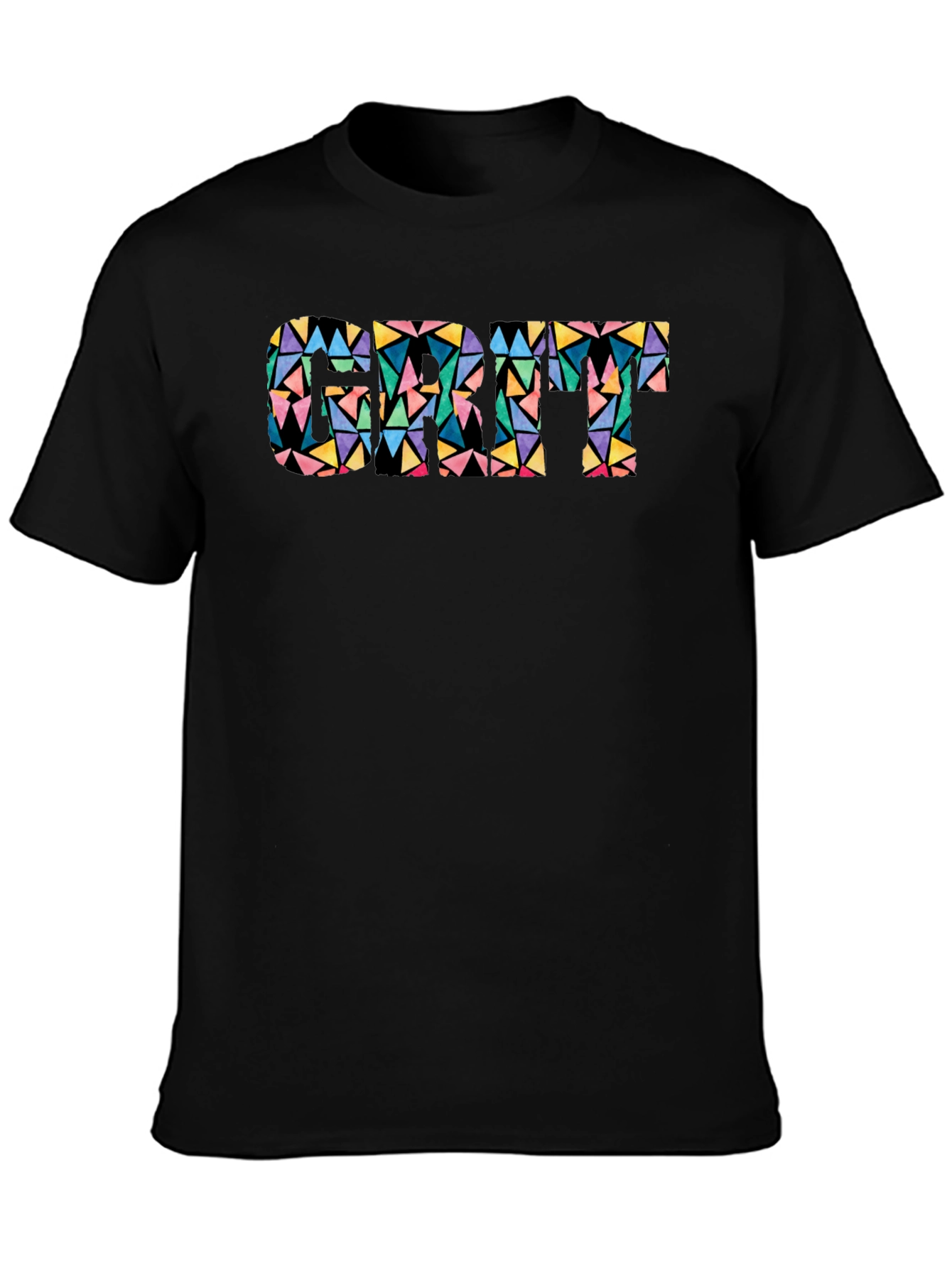 Geometric Cat T-Shirt - Modern Art Style