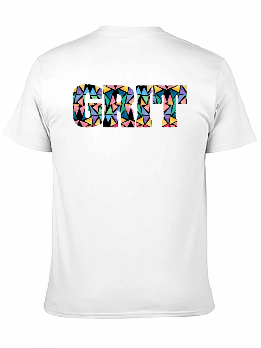 Geometric Cat T-Shirt - Modern Art Style