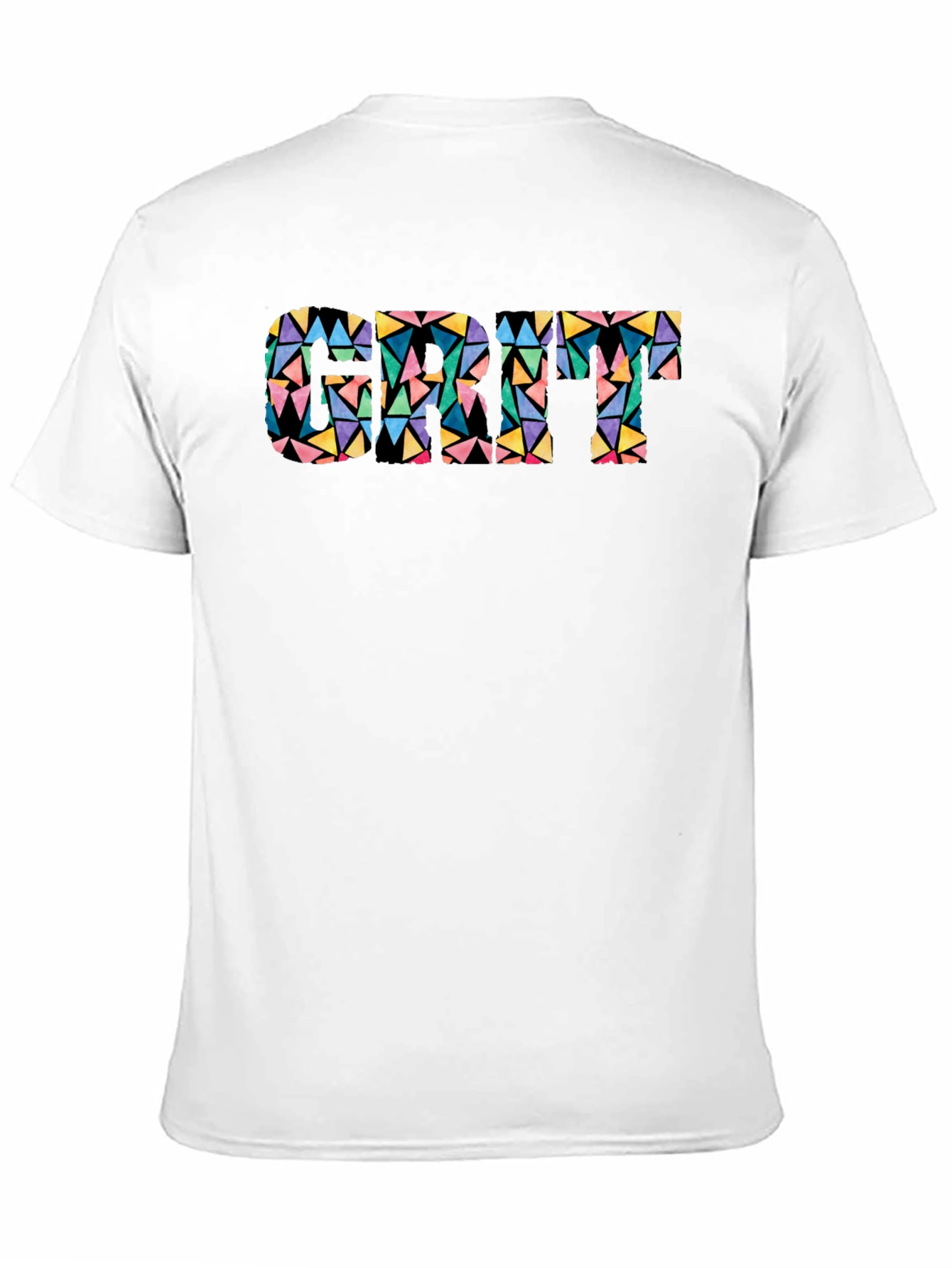 Geometric Cat T-Shirt - Modern Art Style