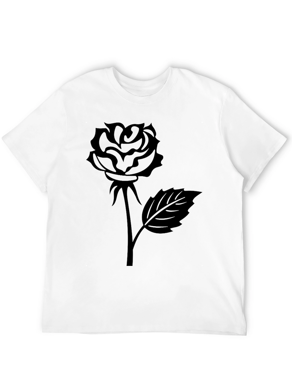 Black Rose Graphic Tee - Stylish Unisex T-Shirt