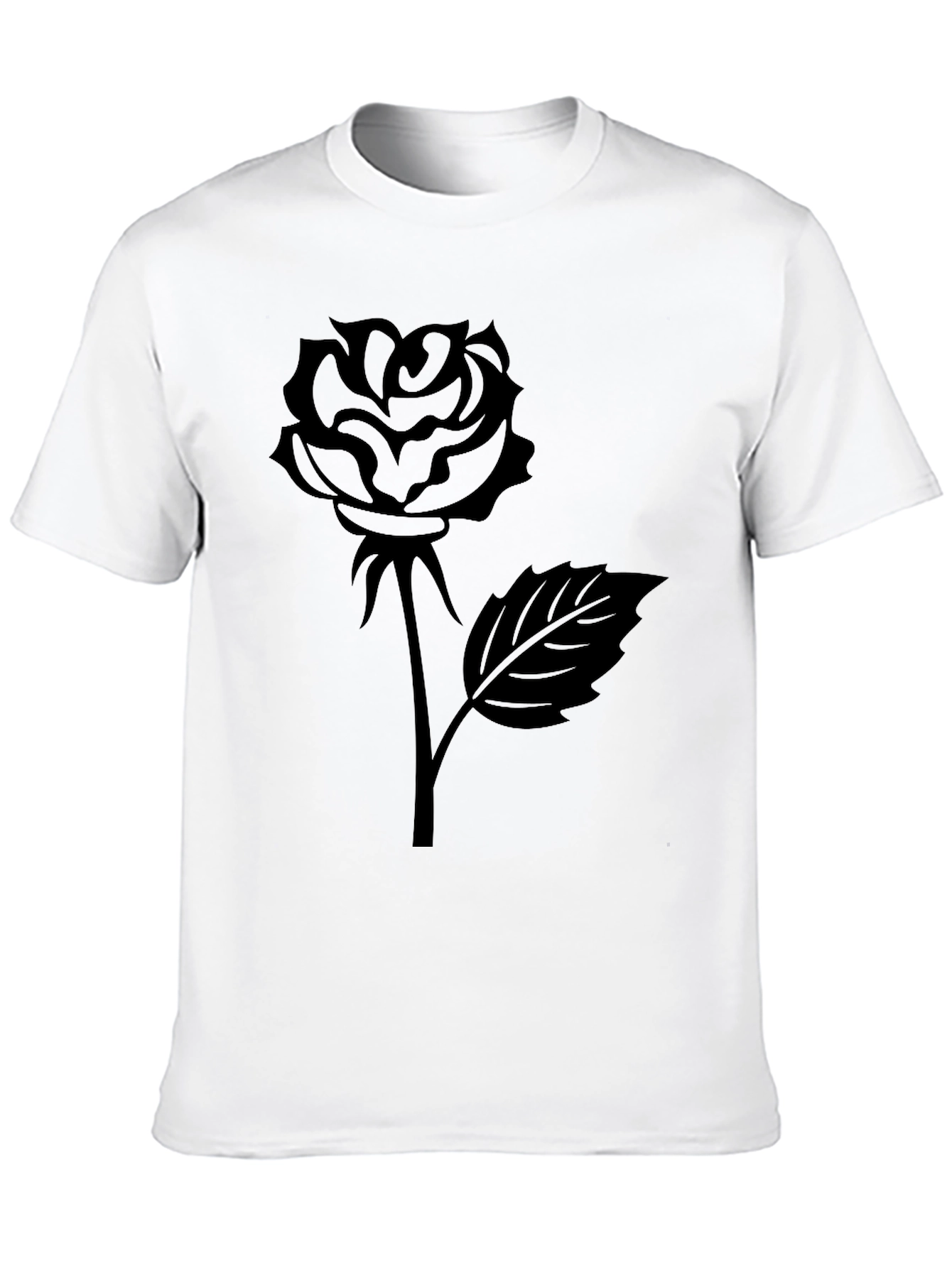 Black Rose Graphic Tee - Stylish Unisex T-Shirt
