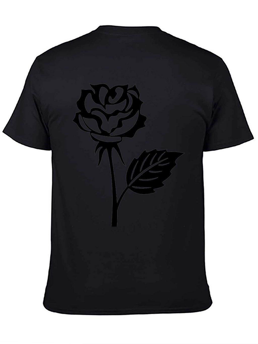Black Rose Graphic Tee - Stylish Unisex T-Shirt