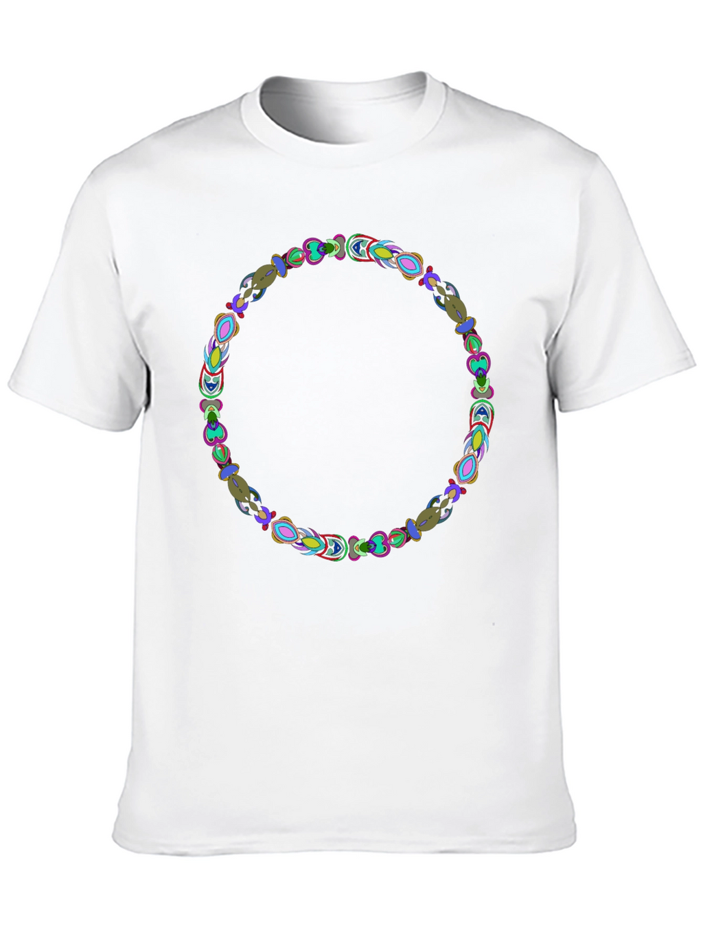 Abstract Circle Graphic Black Tee