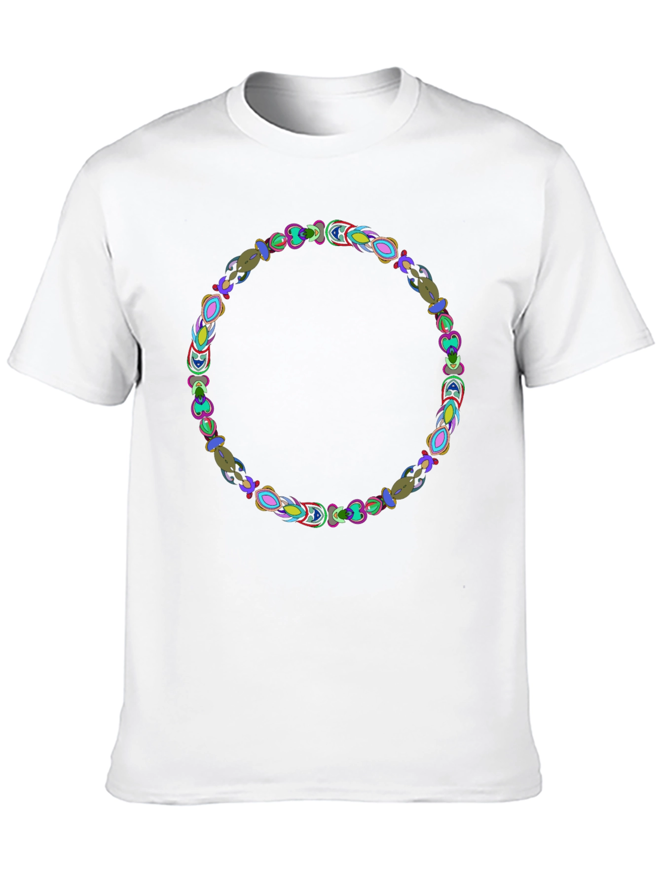 Abstract Circle Graphic Black Tee