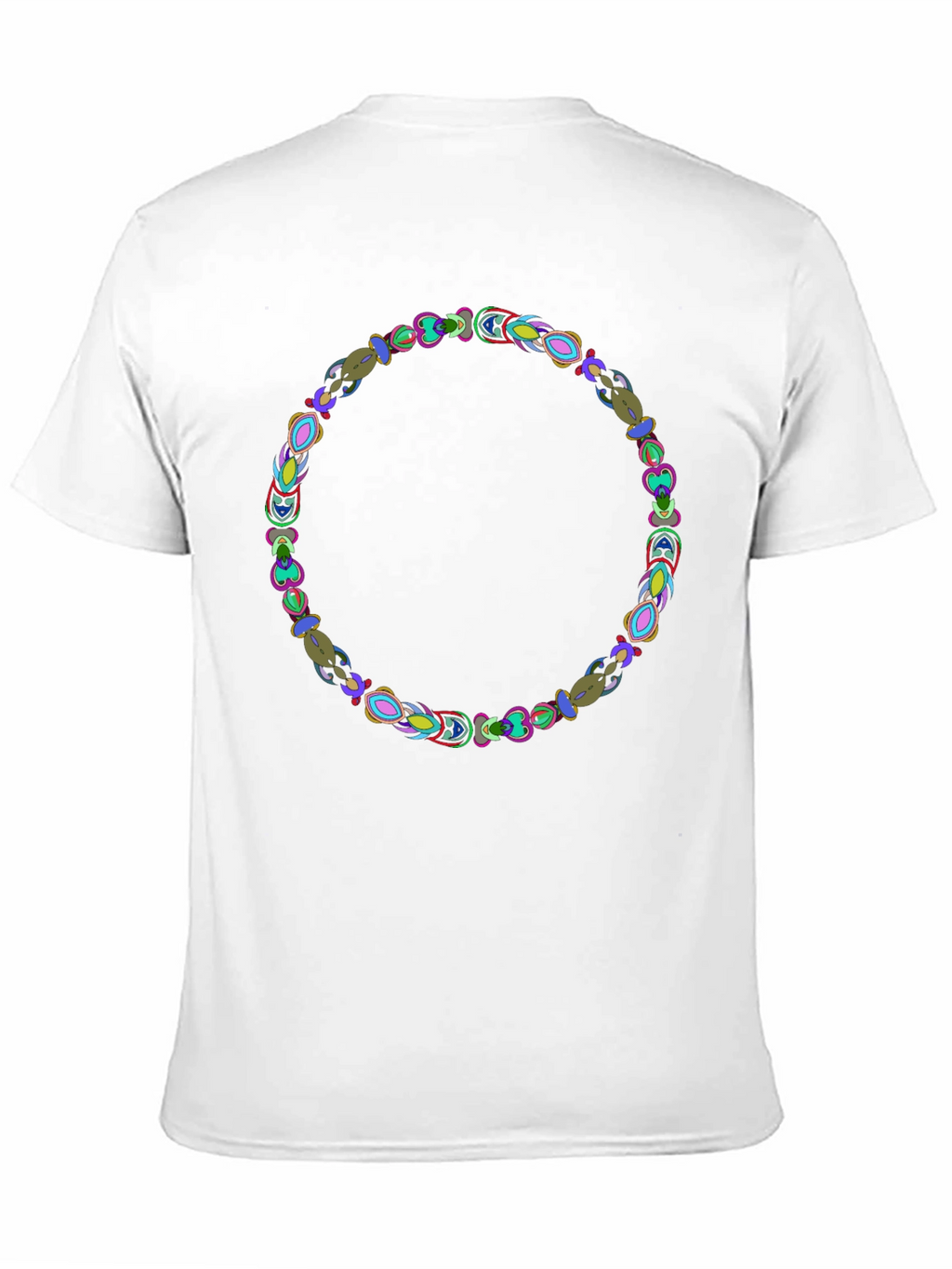 Abstract Circle Graphic Black Tee