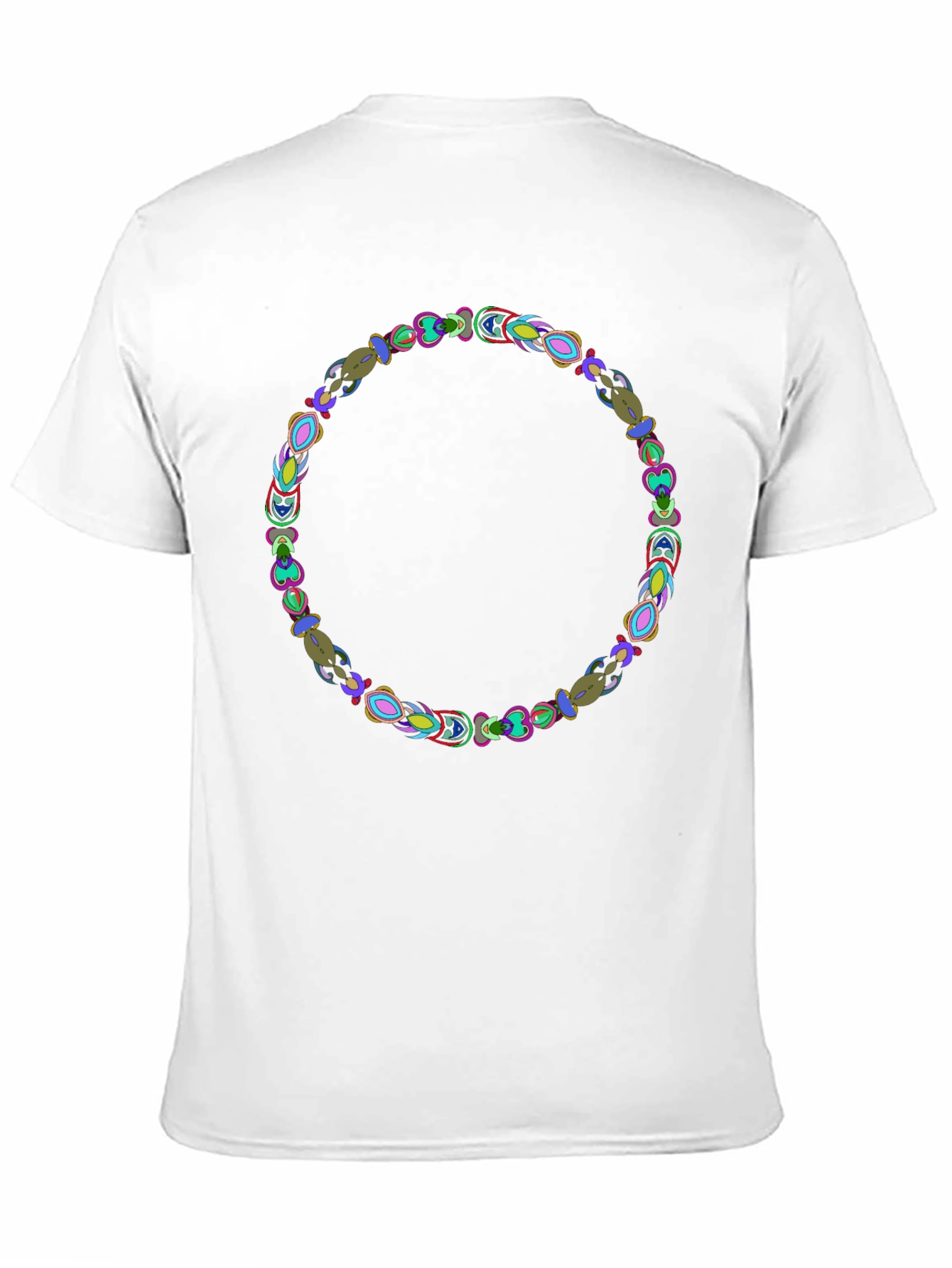 Abstract Circle Graphic Black Tee
