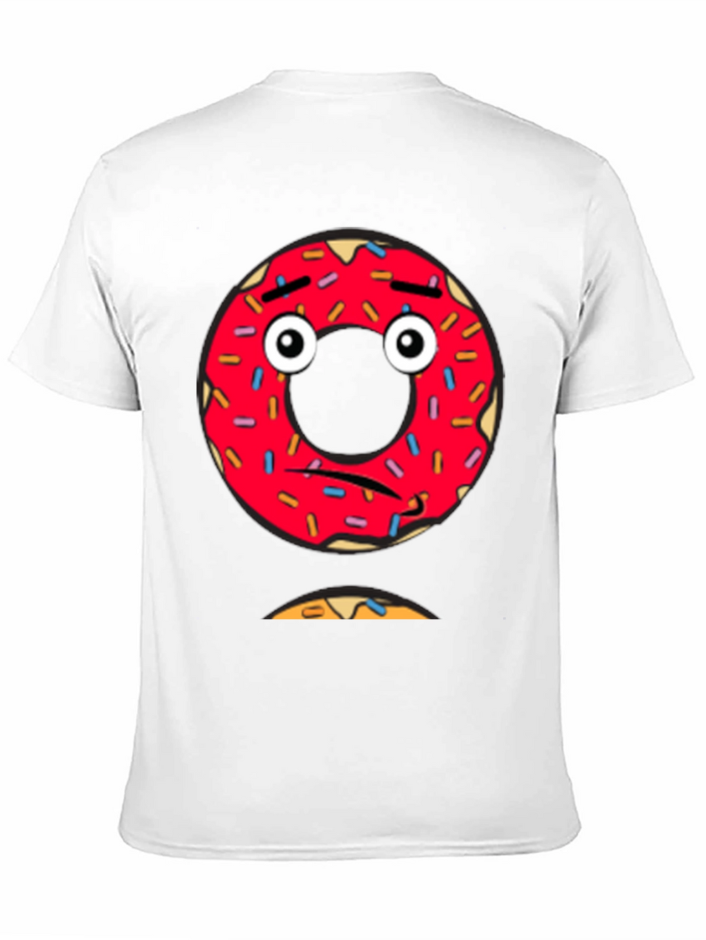 Sad Donut Graphic Tee - Mens Black T-Shirt