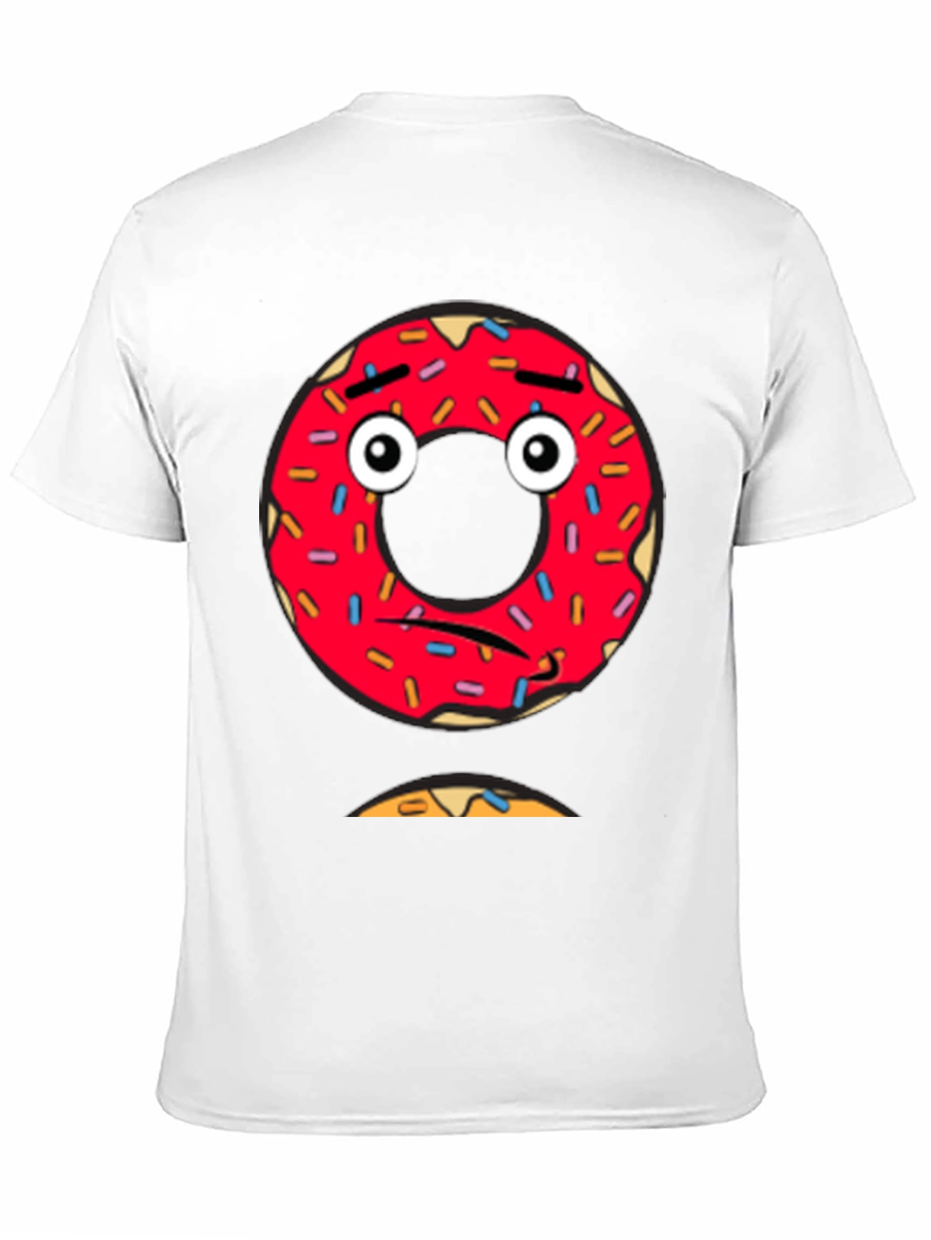 Sad Donut Graphic Tee - Mens Black T-Shirt