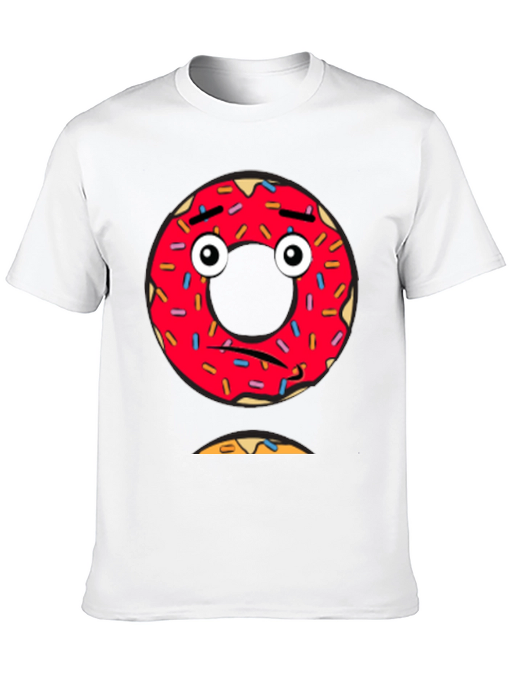 Sad Donut Graphic Tee - Mens Black T-Shirt