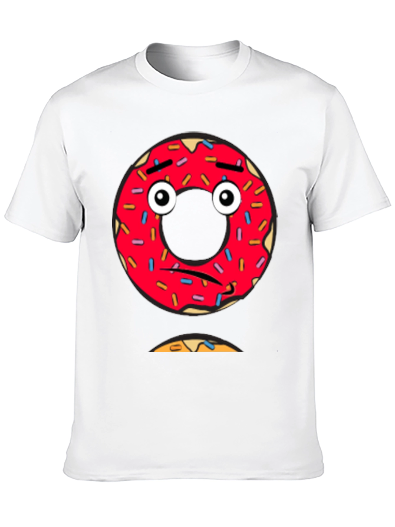 Sad Donut Graphic Tee - Mens Black T-Shirt
