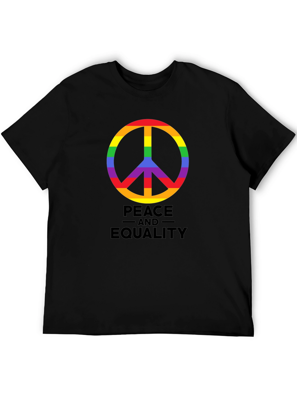 Peace and Equality Rainbow Pride T-Shirt