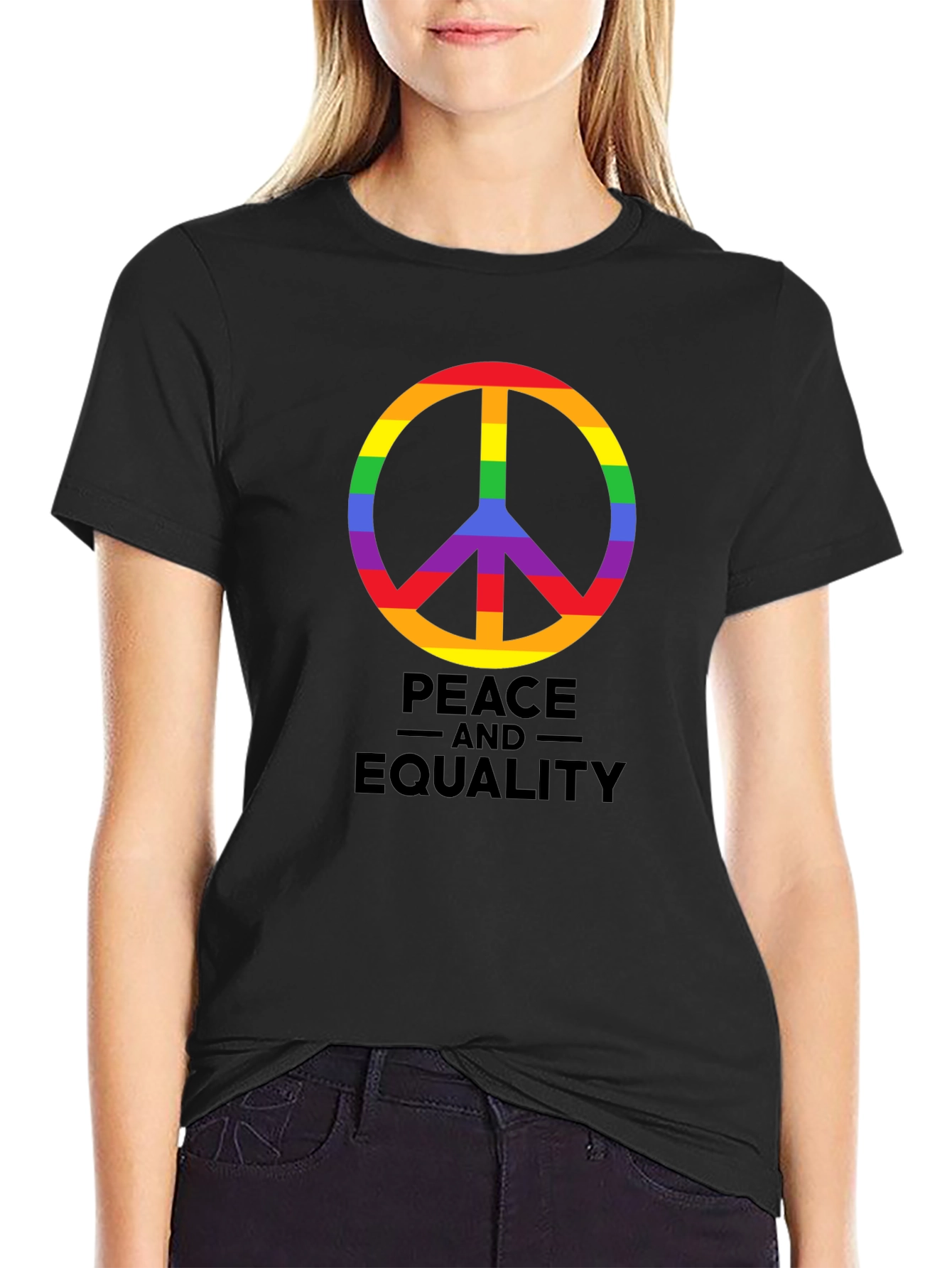Peace and Equality Rainbow Pride T-Shirt