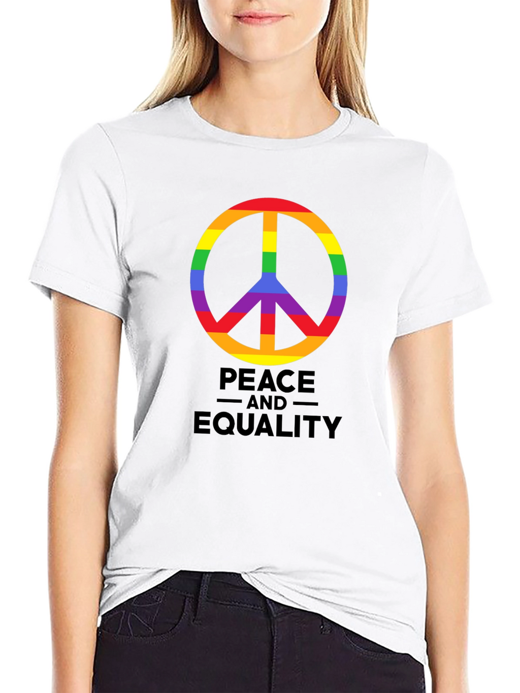 Peace and Equality Rainbow Pride T-Shirt