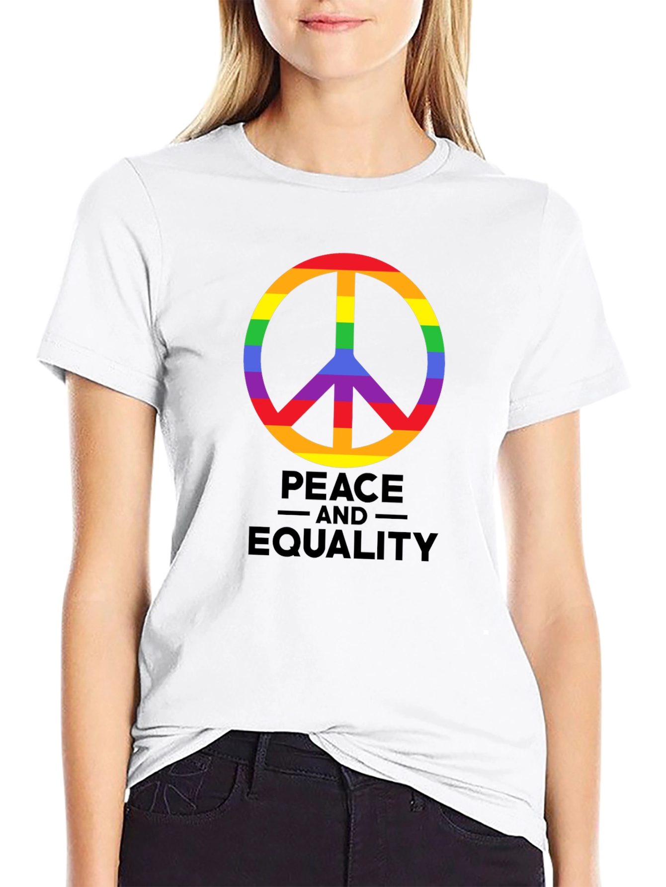 Peace and Equality Rainbow Pride T-Shirt