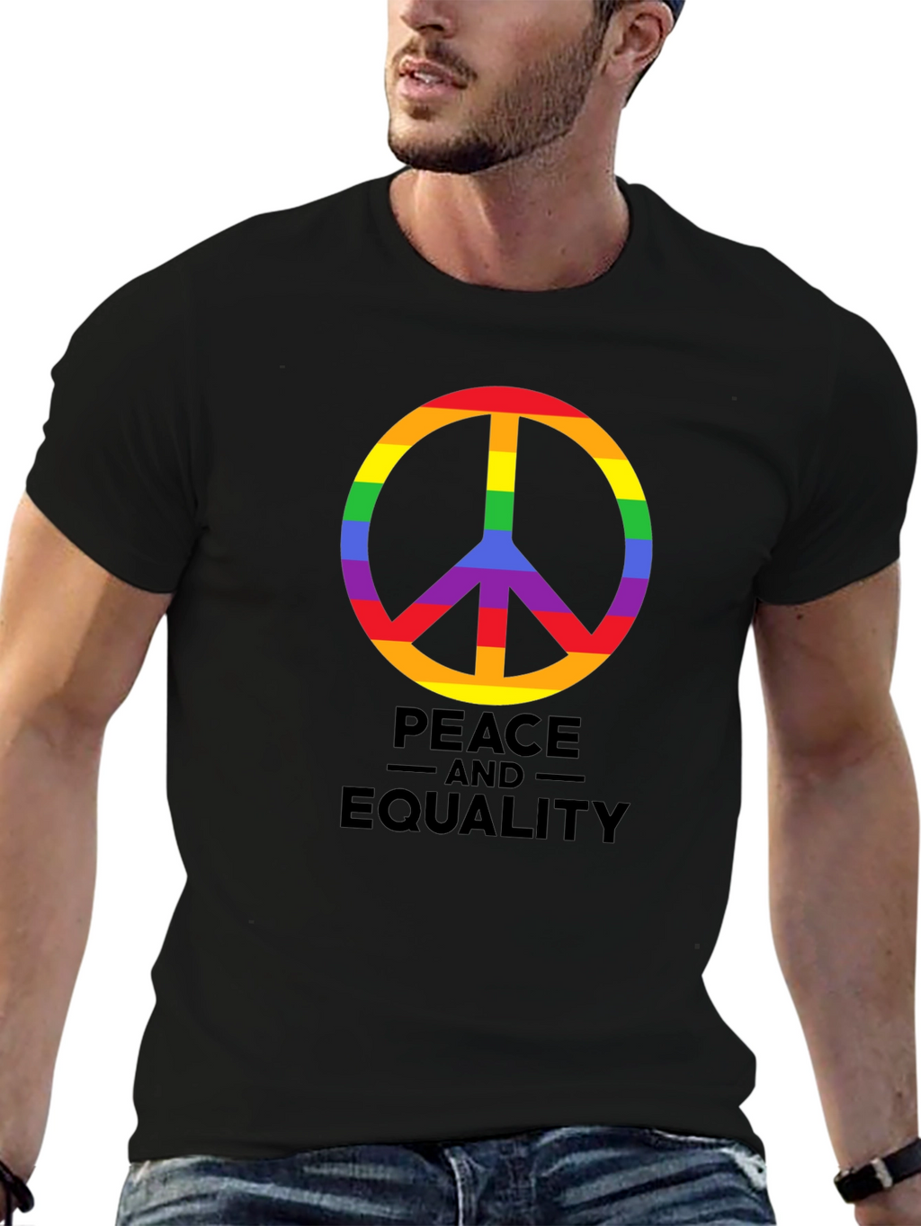 Peace and Equality Rainbow Pride T-Shirt