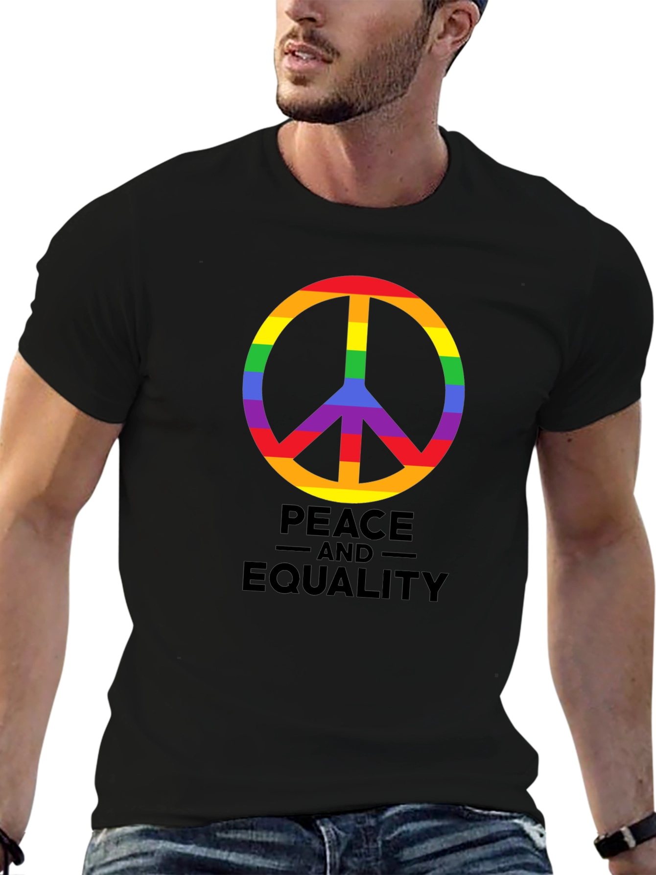Peace and Equality Rainbow Pride T-Shirt