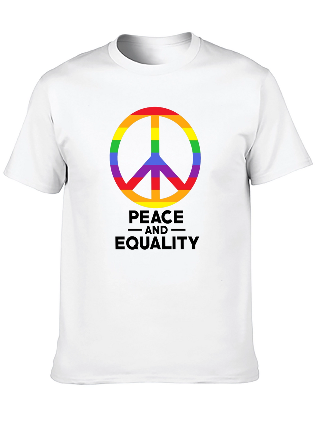Peace and Equality Rainbow Pride T-Shirt