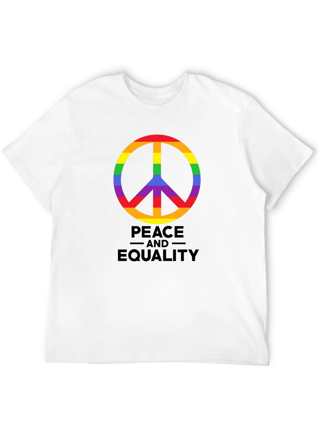 Peace and Equality Rainbow Pride T-Shirt