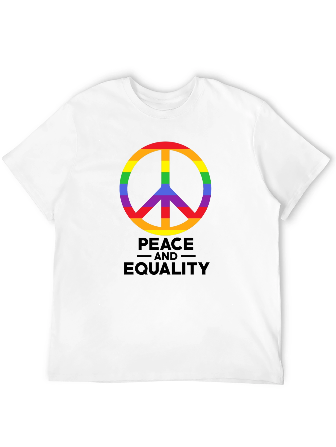 Peace and Equality Rainbow Pride T-Shirt