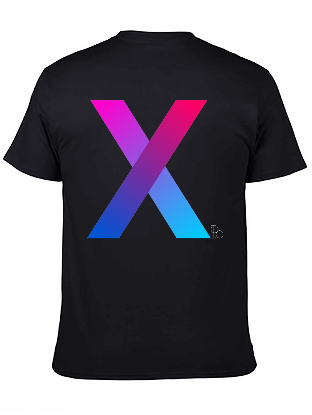 Gradient X Graphic Tee - Modern Mens T-Shirt