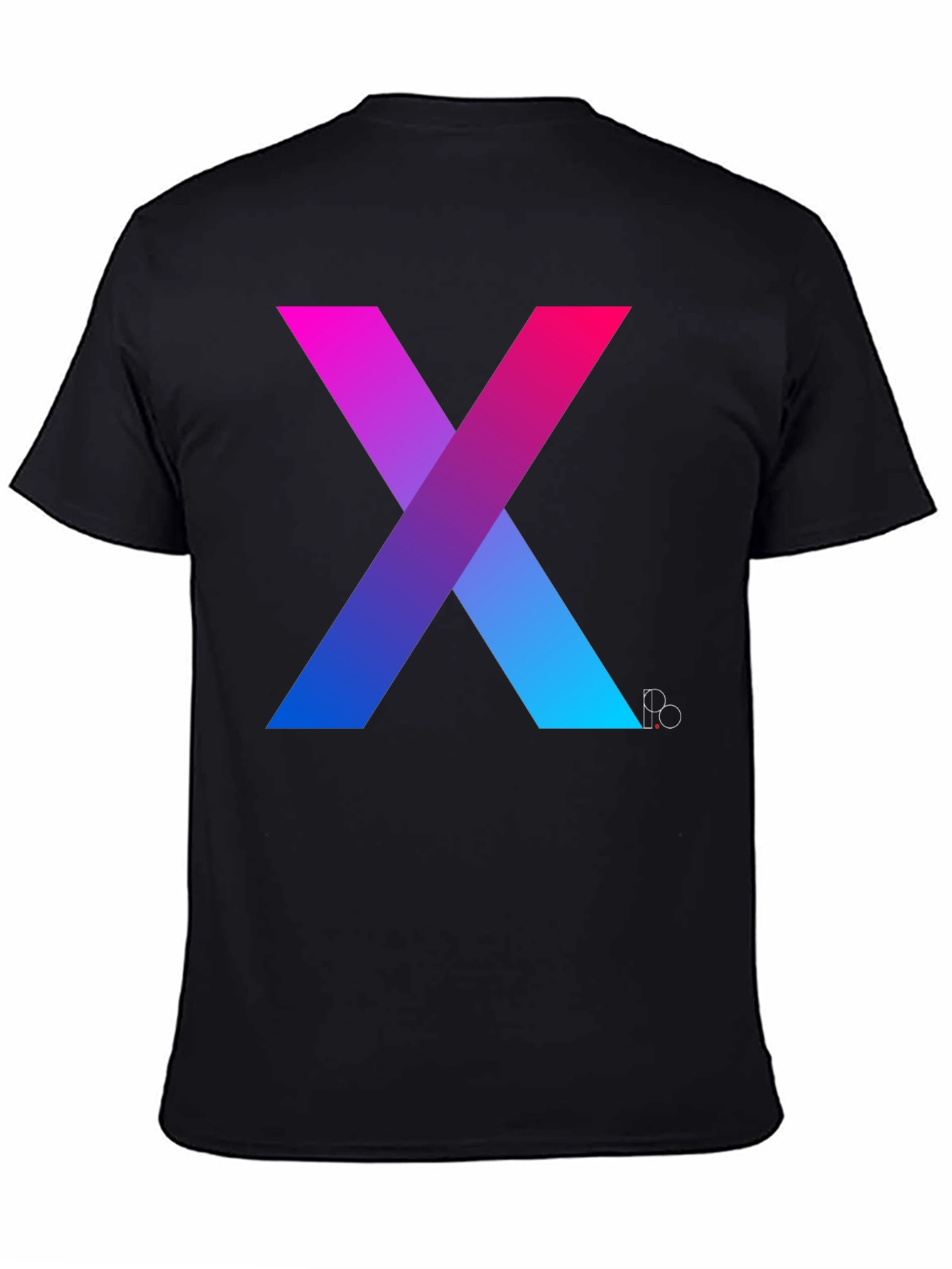 Gradient X Graphic Tee - Modern Mens T-Shirt