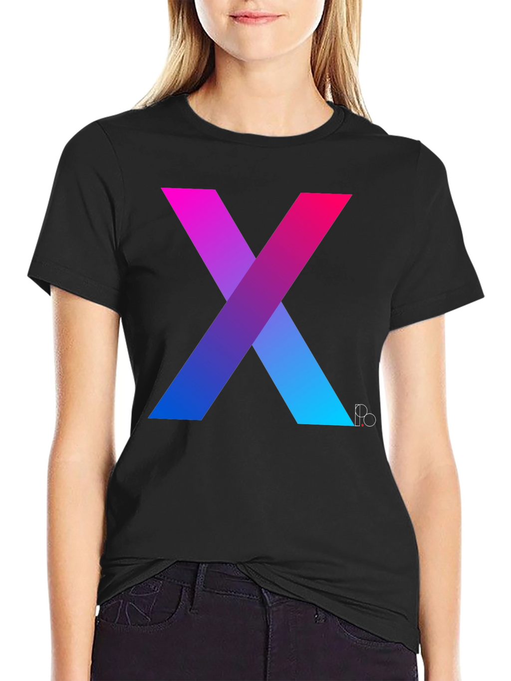 Gradient X Graphic Tee - Modern Mens T-Shirt