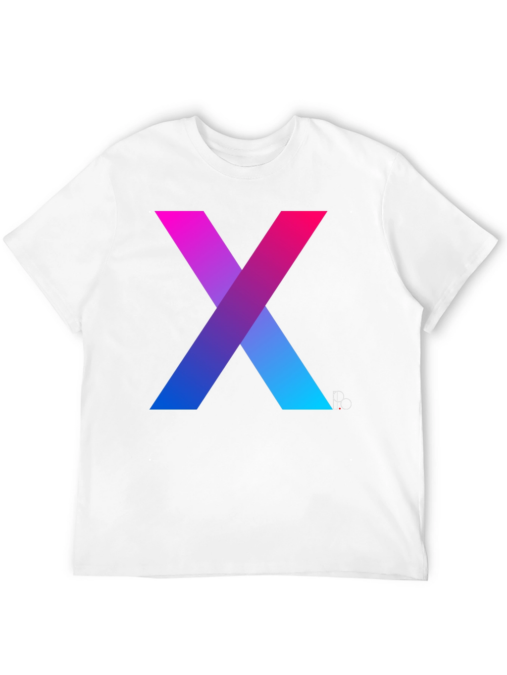 Gradient X Graphic Tee - Modern Mens T-Shirt
