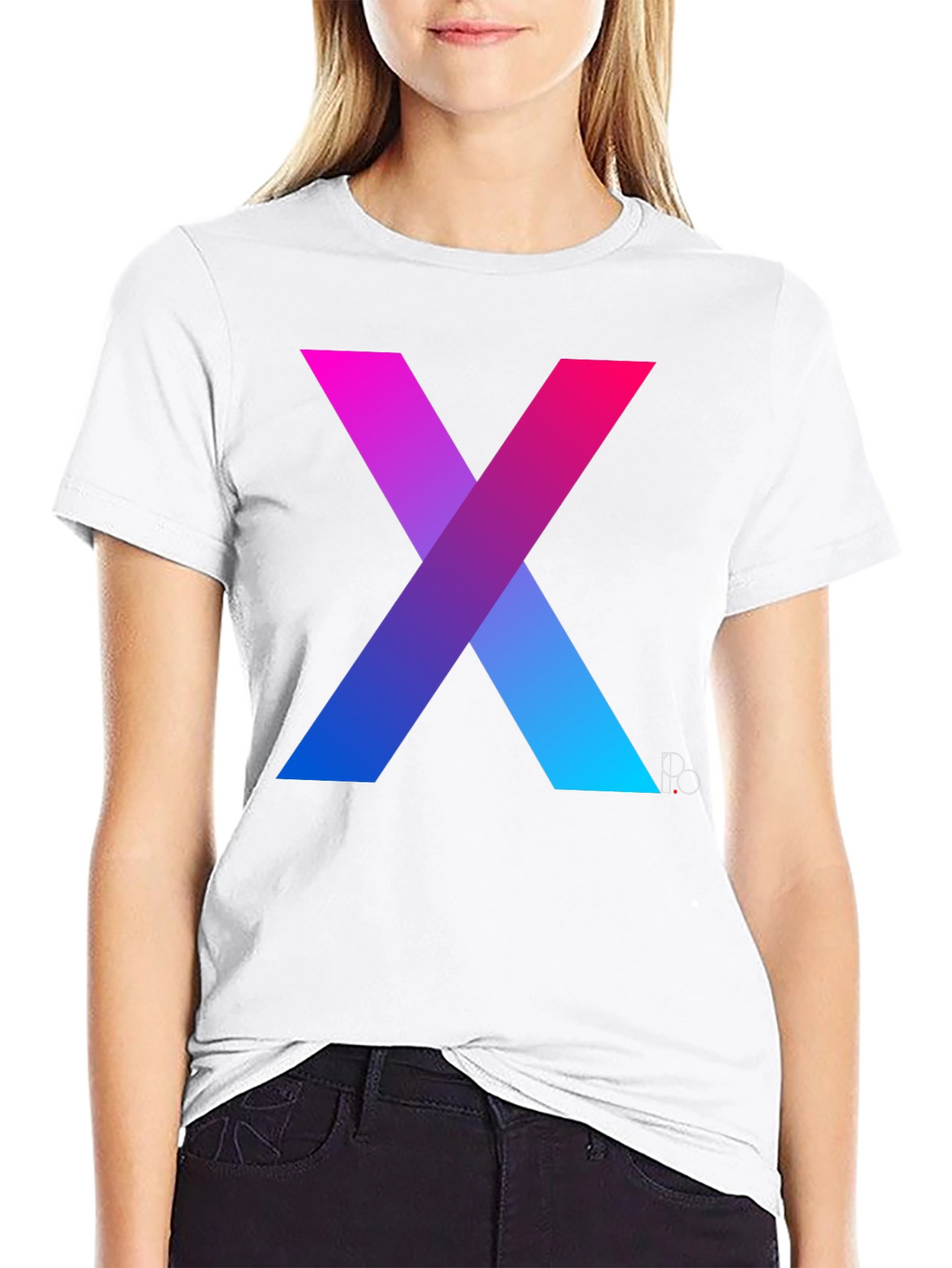 Gradient X Graphic Tee - Modern Mens T-Shirt