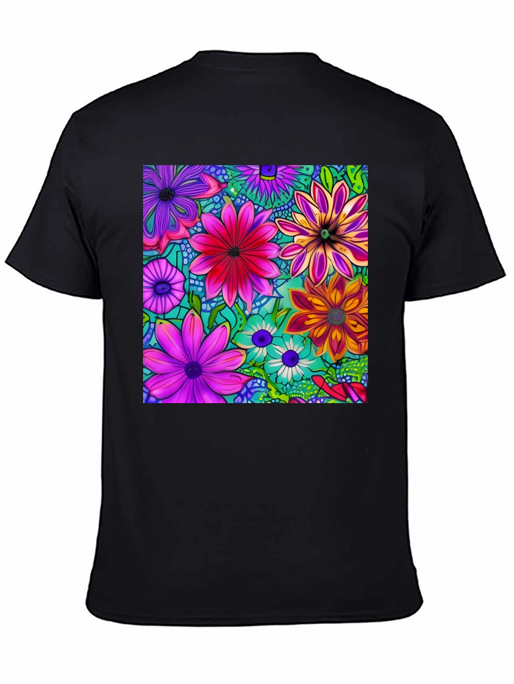 Vibrant Floral Print T-Shirt - Stylish & Unique!