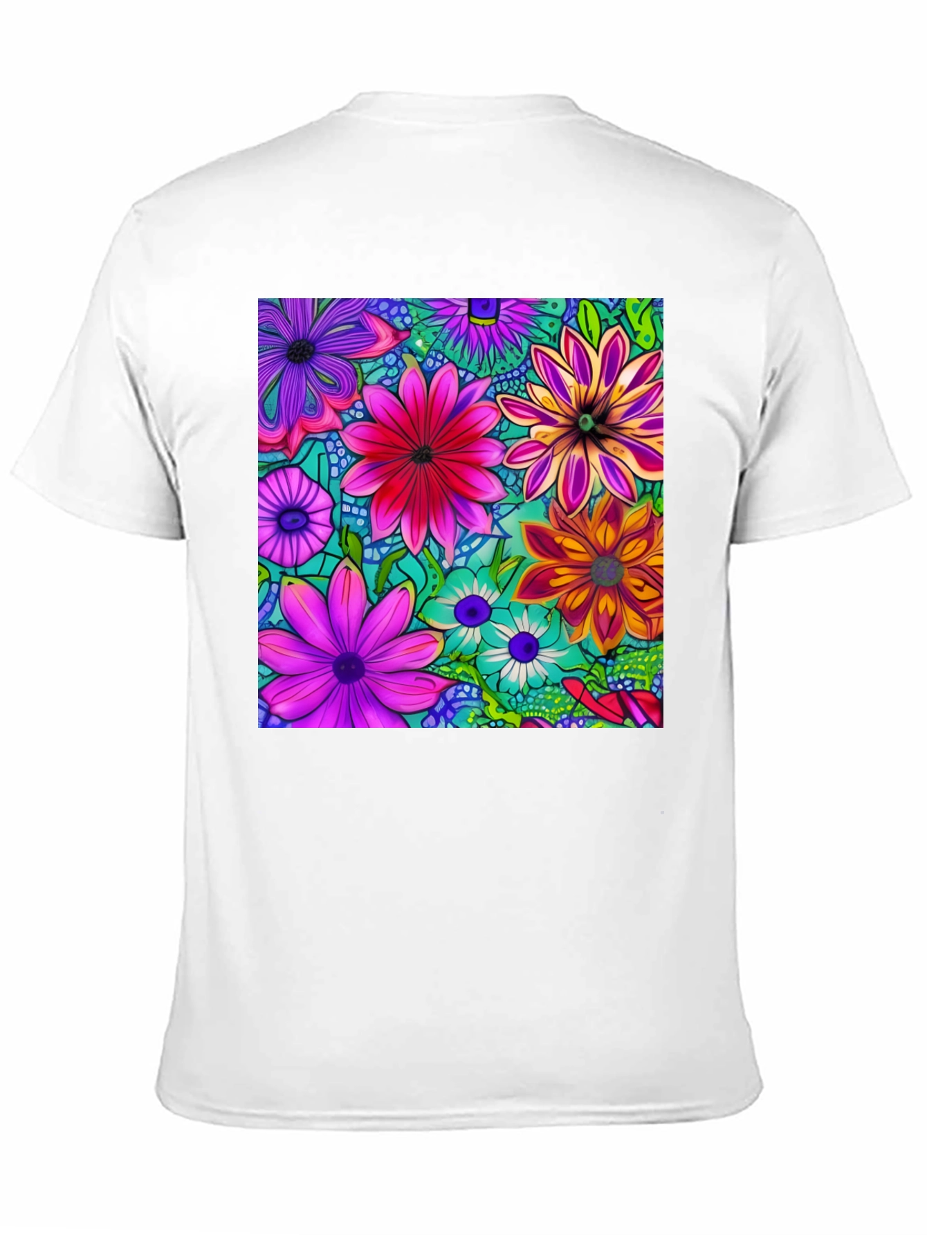 Vibrant Floral Print T-Shirt - Stylish & Unique!