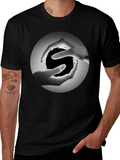 Yin Yang Hands Graphic Tee - Black Cotton T-Shirt
