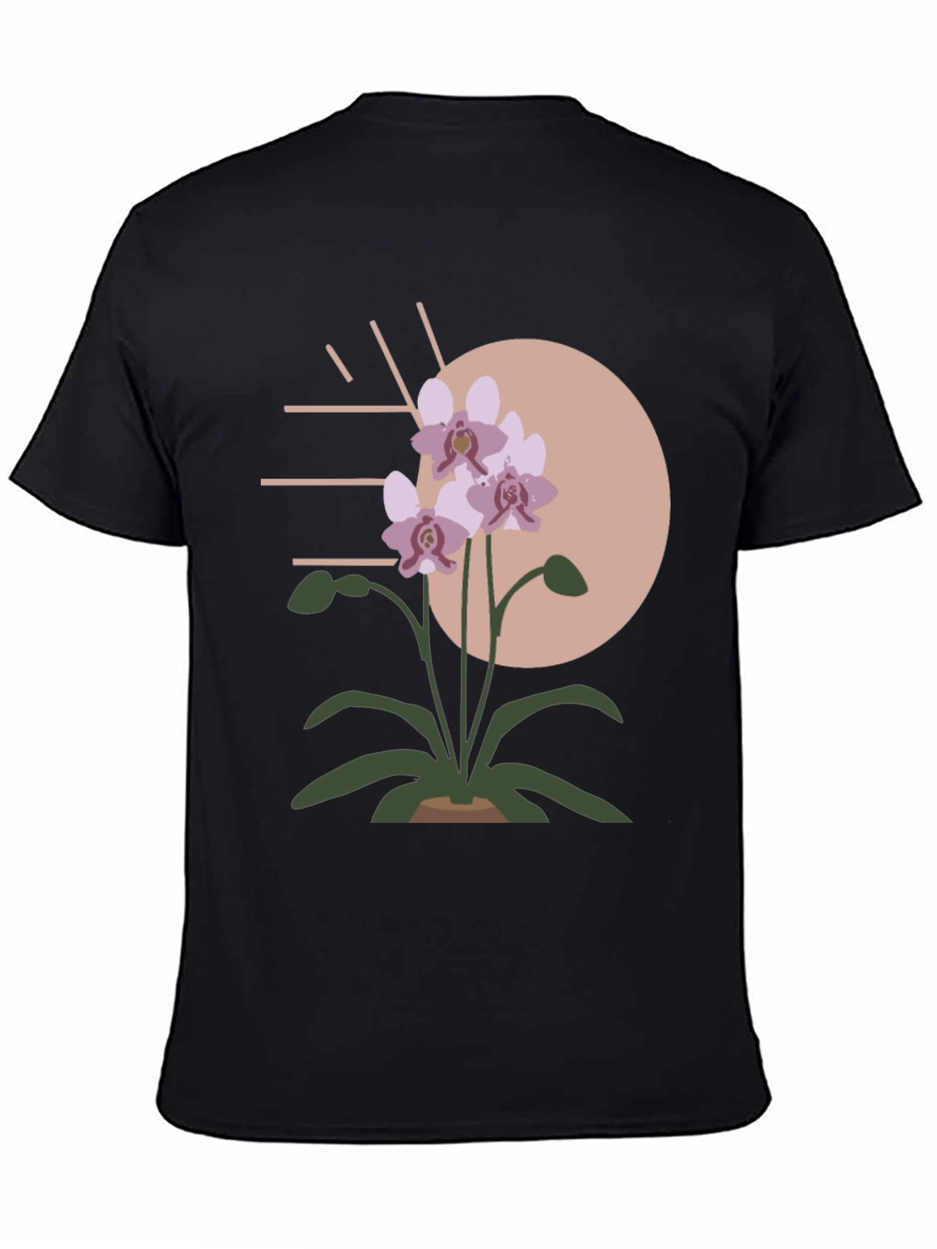 Modern Floral Graphic Tee - Stylish Mens Shirt
