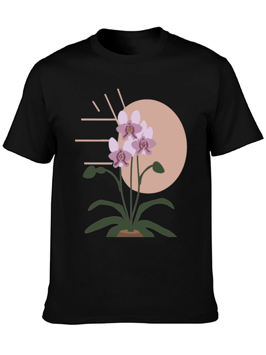 Modern Floral Graphic Tee - Stylish Mens Shirt