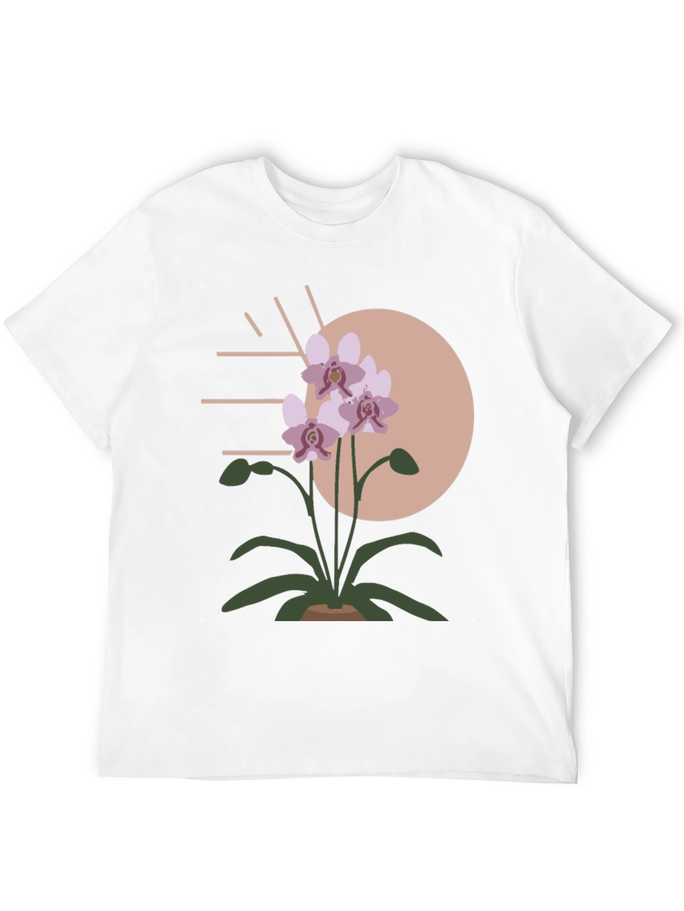 Modern Floral Graphic Tee - Stylish Mens Shirt