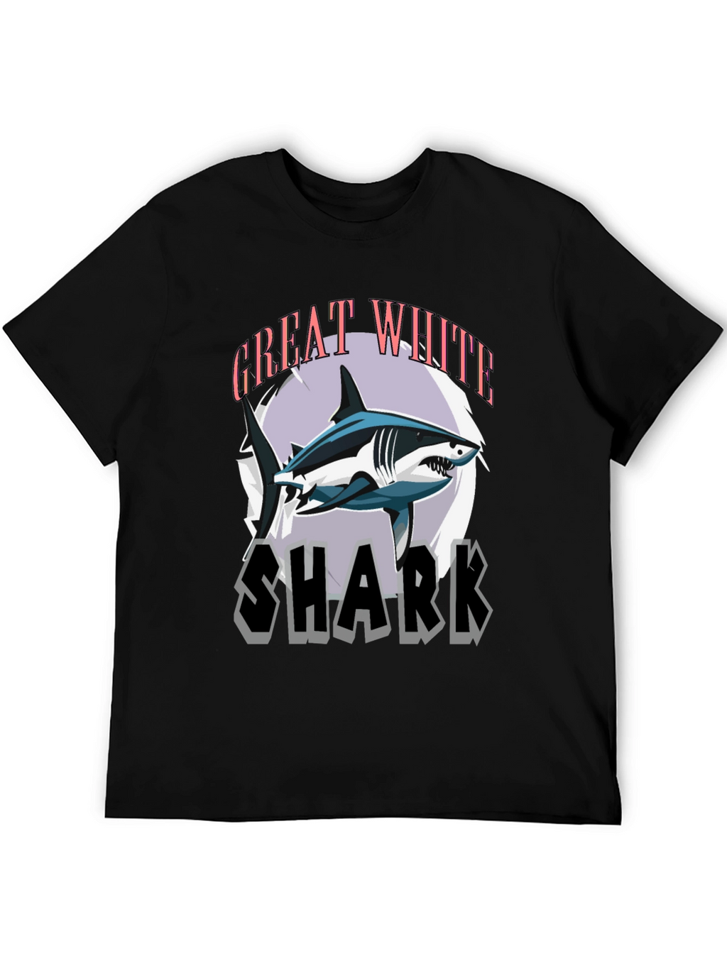 Great White Shark Graphic Tee - Stylish Mens T-Shirt