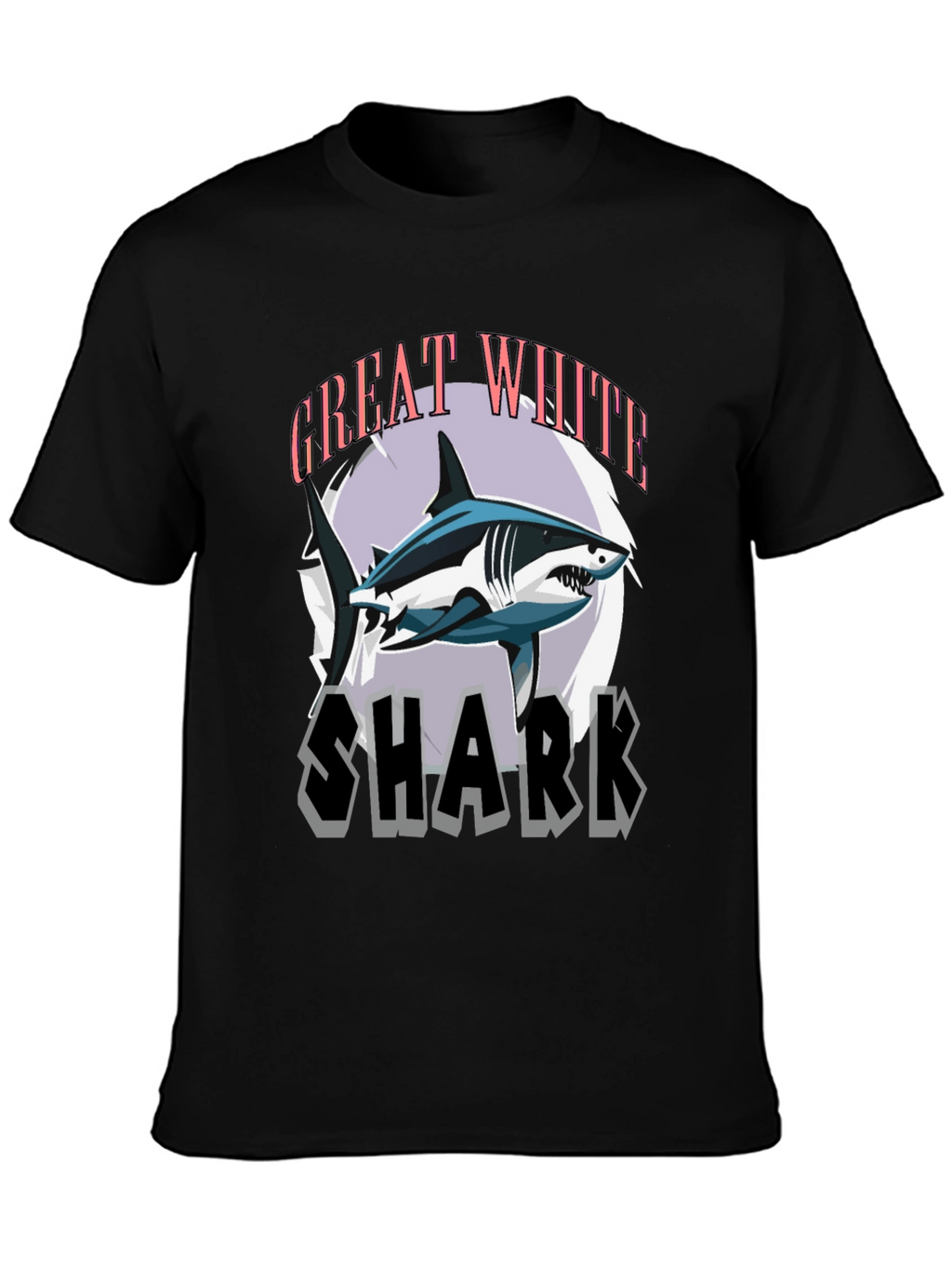 Great White Shark Graphic Tee - Stylish Mens T-Shirt