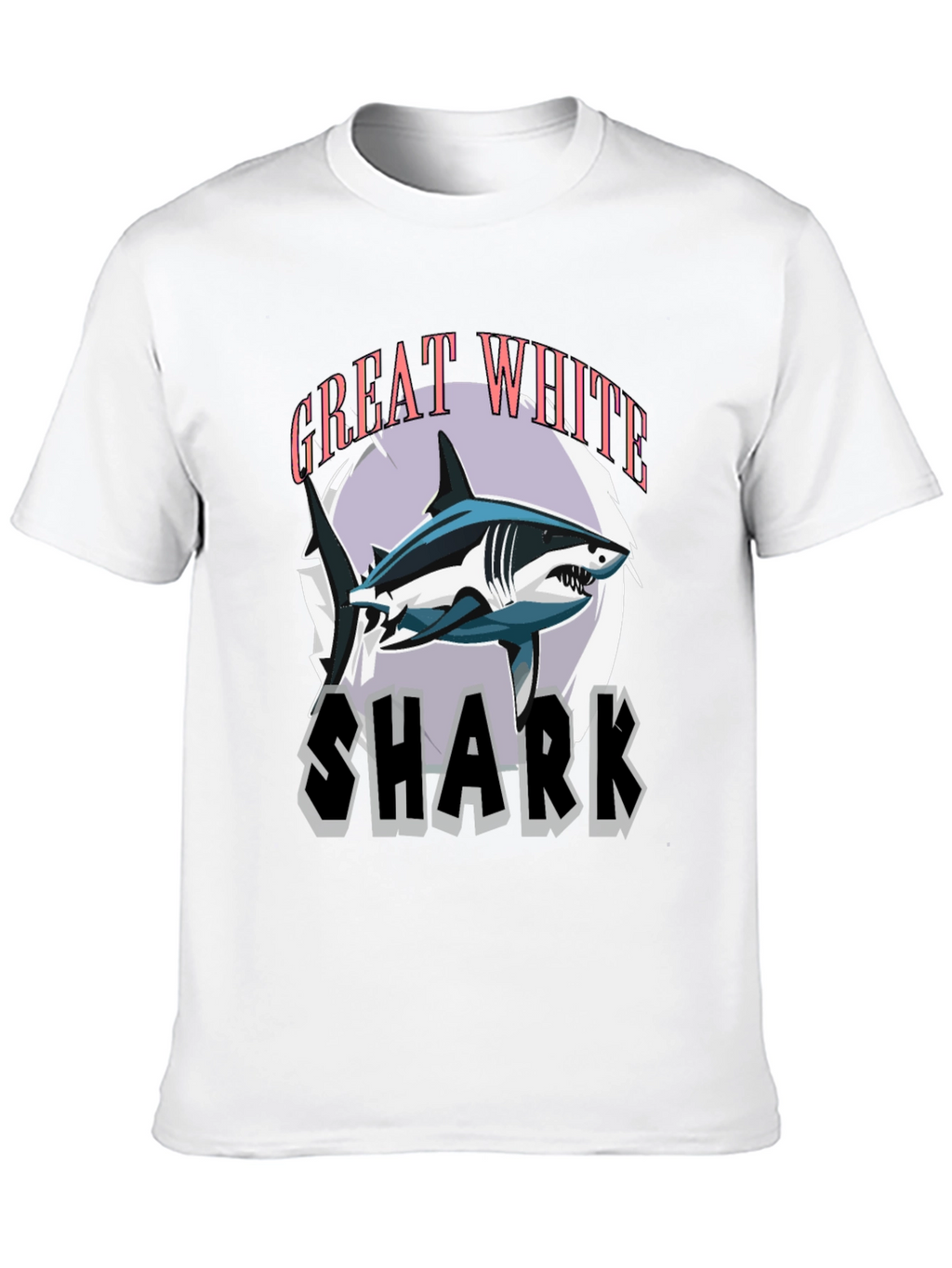Great White Shark Graphic Tee - Stylish Mens T-Shirt