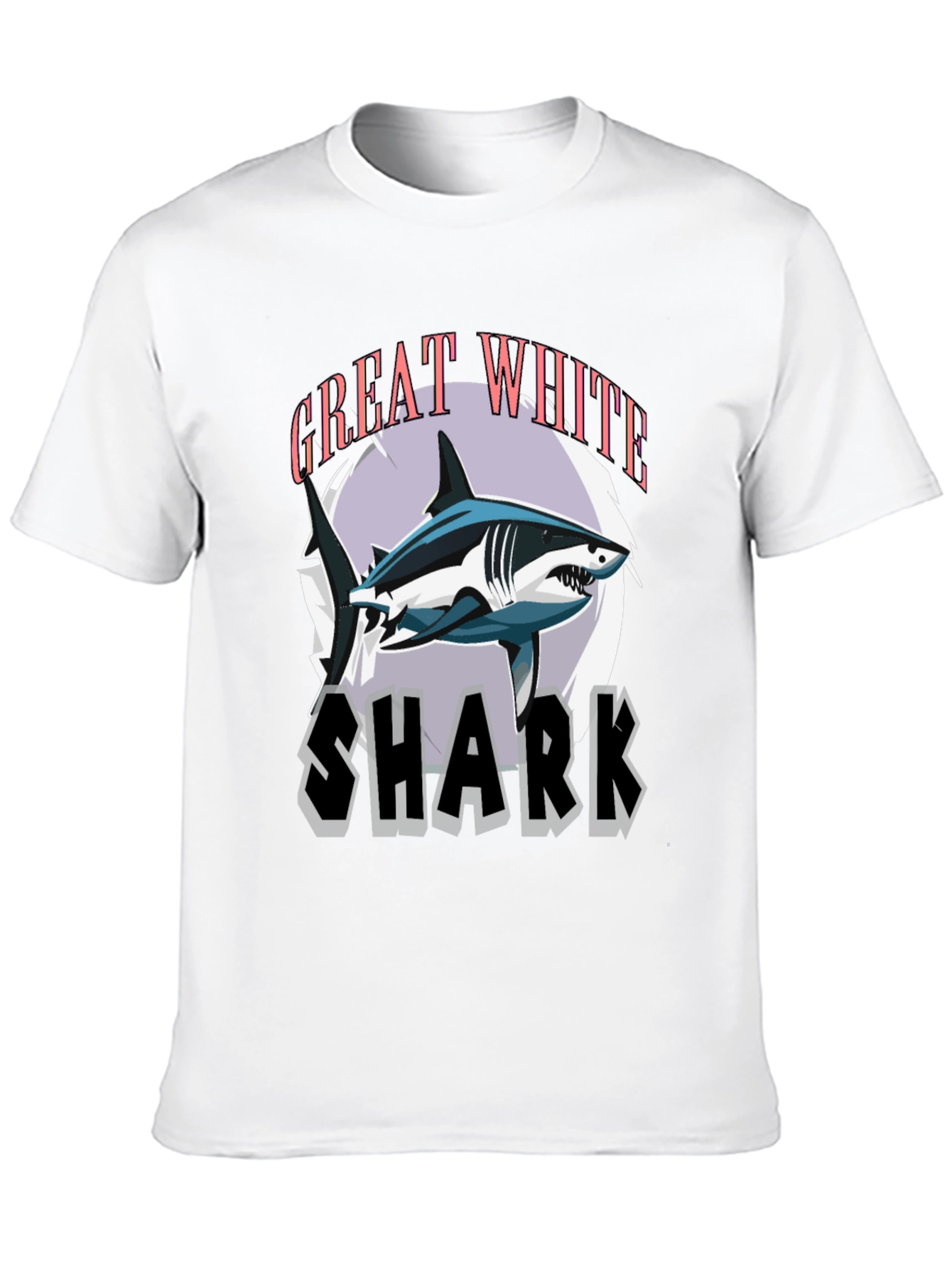 Great White Shark Graphic Tee - Stylish Mens T-Shirt