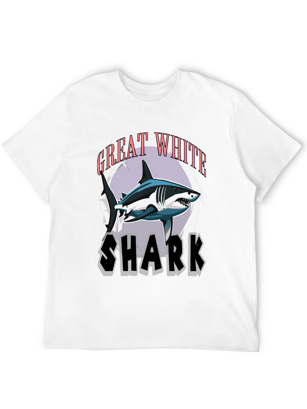 Great White Shark Graphic Tee - Stylish Mens T-Shirt