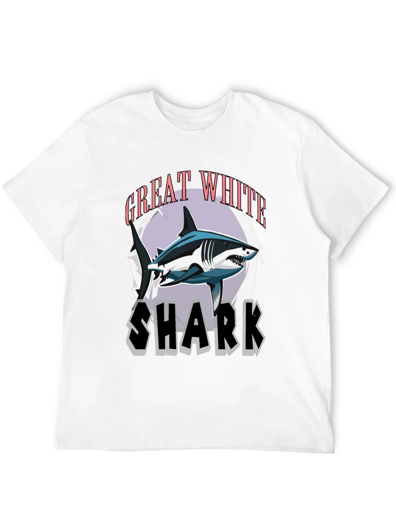 Great White Shark Graphic Tee - Stylish Mens T-Shirt