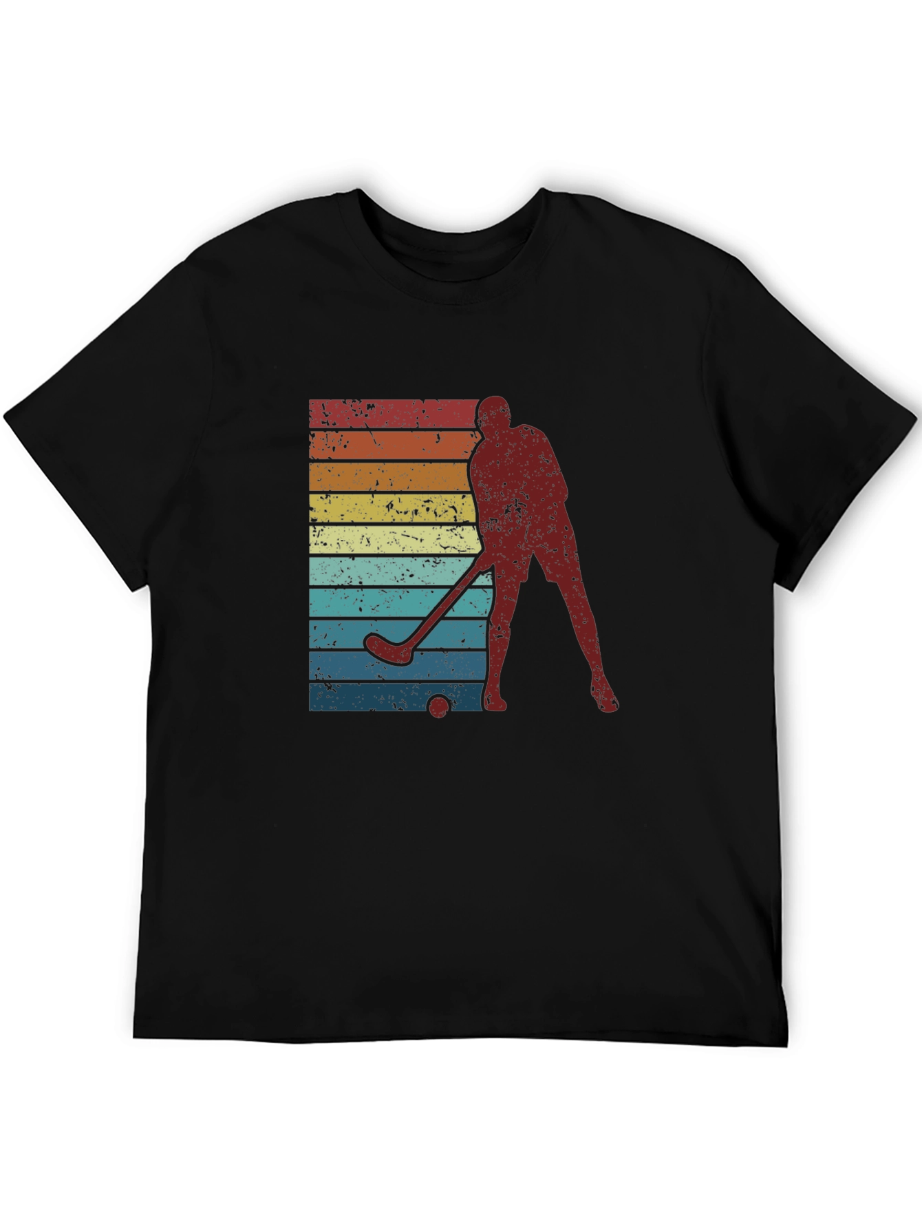 Vintage Hockey Player Retro T-Shirt