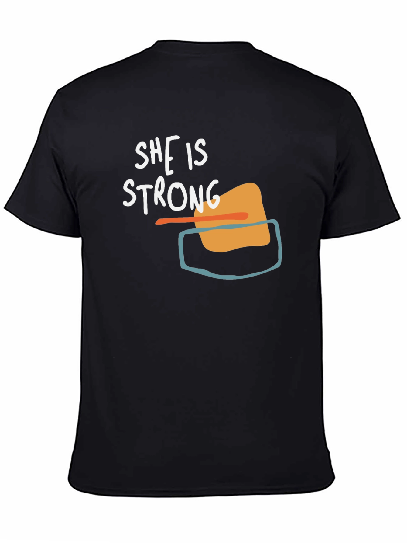 She Is Strong Graphic Tee - Black