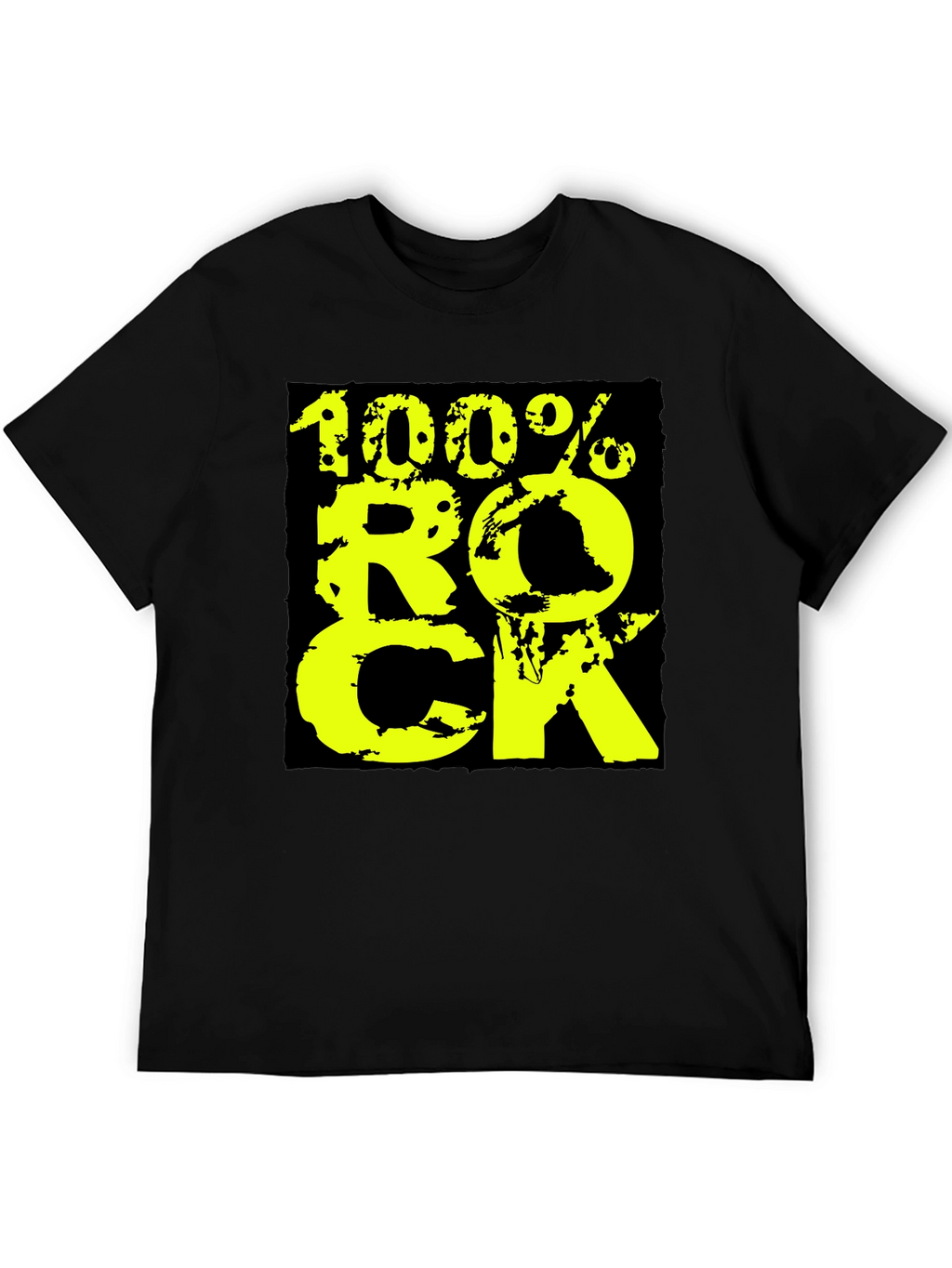 100% Rock Graphic Tee - Black
