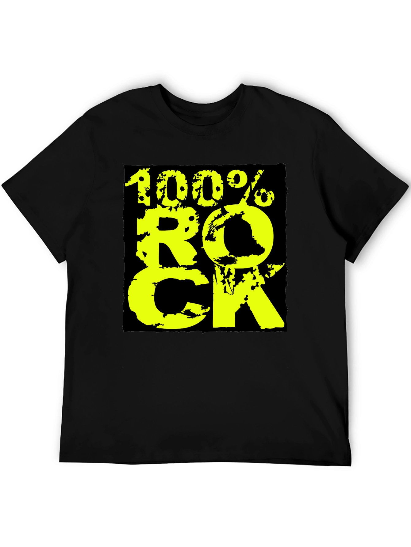 100% Rock Graphic Tee - Black
