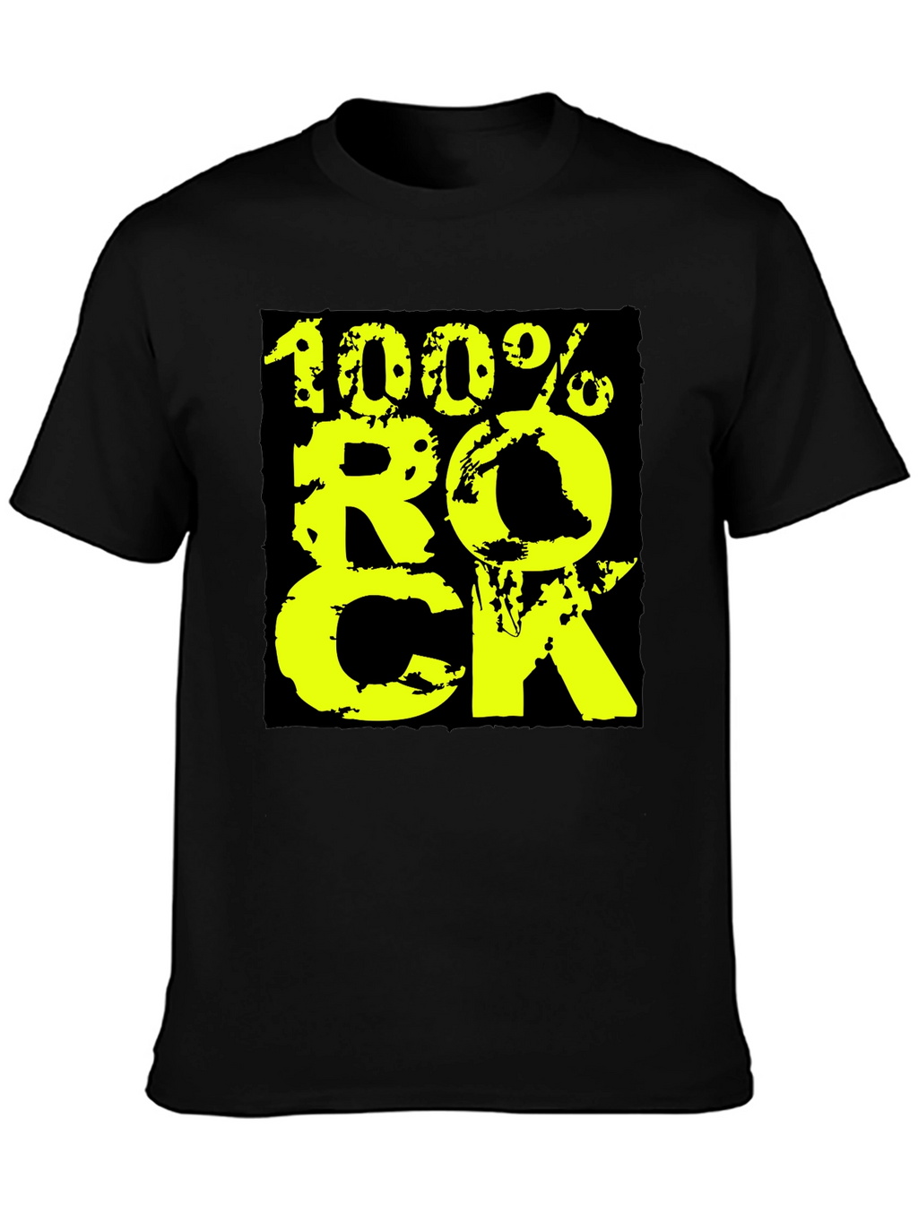100% Rock Graphic Tee - Black