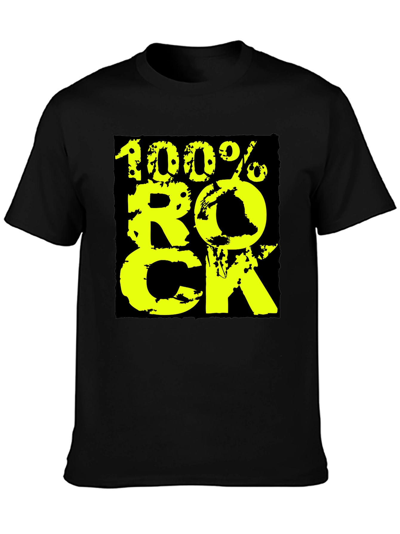 100% Rock Graphic Tee - Black